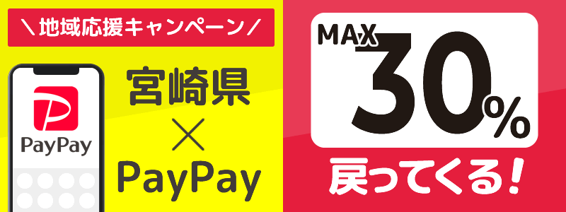 宮崎県でPayPayキャンペーン終了【あなたのまちを応援プロジェクト】