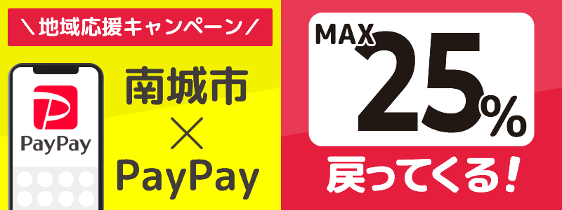 沖縄県南城市でPayPayキャンペーン終了【あなたのまちを応援プロジェクト】