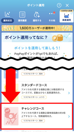 PayPayポイント運用でチャートを見る方法