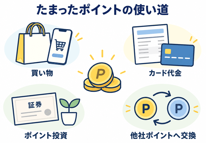 たまったポイントの使い道