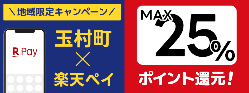 群馬県玉村町で楽天ペイキャンペーン終了【地域限定ポイント還元キャンペーン】