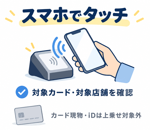 スマホでタッチする